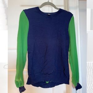 3.1 Phillip Lim for Target navy and green crewneck NWT